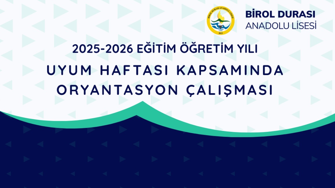 9. SINIF ÖĞRENCİLERİMİZİN OKULA UYUM SÜRECİNİ DESTEKLEMEK AMACIYLA ORYANTASYON ÇALIŞMASI GERÇEKLEŞTİRİLDİ. 